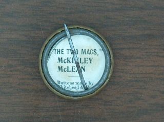 campaign pin pinback button political badge election LOCAL McKINLEY ADVERTISING 2