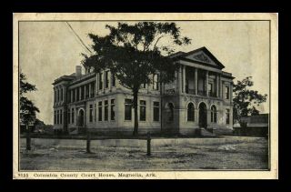 Dr Jim Stamps Us Columbia County Court House Magnolia Arkansas Postcard 1912
