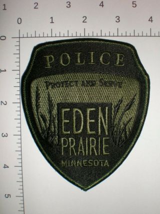 Mn Minnesota Minn Eden Prairie Tactical Police Swat Ert Srt Patch