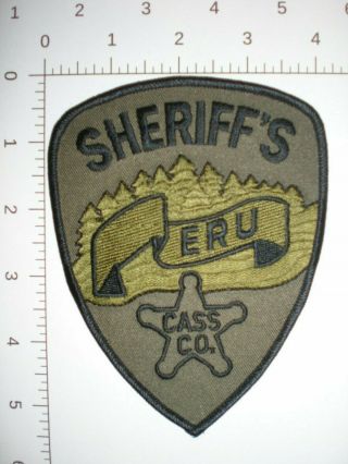 Mn Minnesota Minn Cass Co Sheriff Deputy Tactical Eru Police Swat Ert Srt Patch