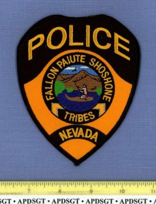 Fallon Paiute Shoshone Tribe (gold) Nevada Indian Tribal Police Patch Canoe