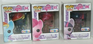 Funko Pop My Little Pony Toys R Us Exclusive Set Pink Rainbow Dash Twilight