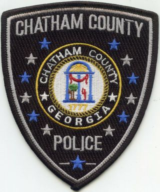 Style Chatham County Georgia Ga Police Patch