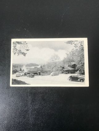 Vintage Postcard 1946 Log Shop Lake Lure North Carolina