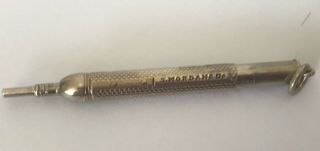 ANTIQUE Sampson Mordan silver Bullet propelling pencil @ 1890 2