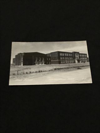 Vintage Rppc High School Centerville Iowa Real Photo Postcard