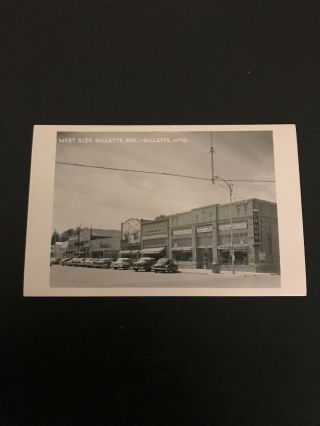Vintage Photo Postcard 1958 West Side Gillette Wyoming