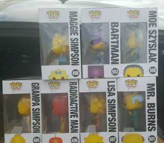 Funko Pop The Simpsons Complete Set of 7 IN HAND AND READY TO SHIP. 2