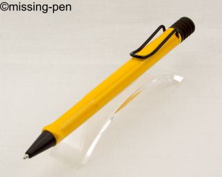 Lamy Safari In Yellow As Ballpoint Pen With Black Clip