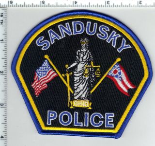 Sandusky Police (ohio) Shoulder Patch From The 1980 