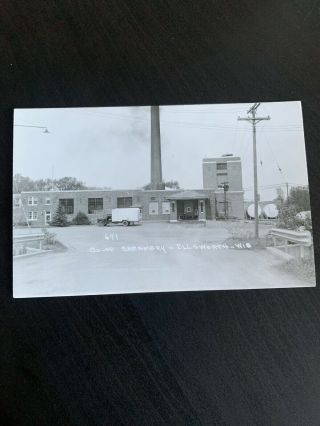 Vintage Rppc Co - Op Creamery Ellsworth Wisconsin Real Photo Postcard Rare