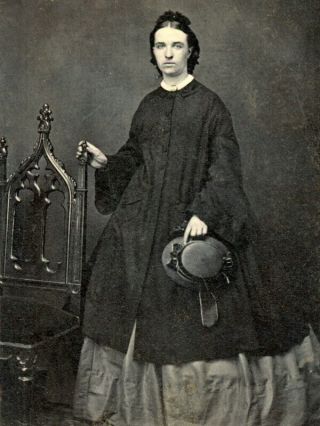 Civil War Cdv Fine Young Lady By Chase Of Scranton Pennsylvania