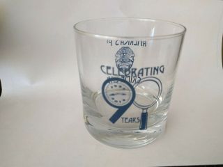 RARE LAPD LOS ANGELES POLICE DEPARTMENT CRIME LAB FORENSIC BAR GLASS 90 years 2