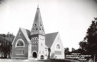 Malvern Iowa First Baptist Church 1962 Real Photo Postcard Rppc