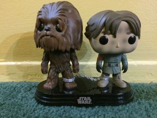 Funko Pop Smugglers Bounty Exclusive Han Solo Chewbacca Loose Deluxe Set Chewie