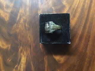 RARE Vintage Early 1900’s Fraternal Woodmen Of The World (WOW) Sterling Ring 3
