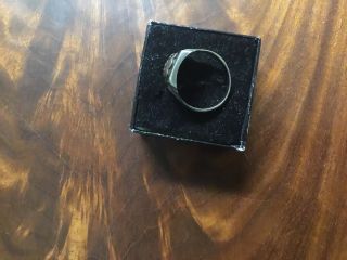 RARE Vintage Early 1900’s Fraternal Woodmen Of The World (WOW) Sterling Ring 4