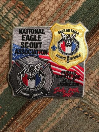 Boy Scout 2017 National Jamboree Nesa Eagle Public Safety Day Patch Set