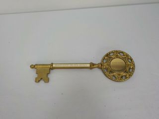 1980s Vintage Key To The City From Mayor Anstine Macomb Ill