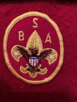 Vintage BSA Boy Scout Red Wool Jacket Shirt - Size Adult Extra Small 3