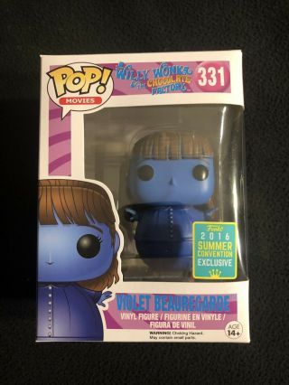 Funko Pop Movies 331 Violet Beauregarde Willy Wonka Sdcc Shared Exclusive 2016