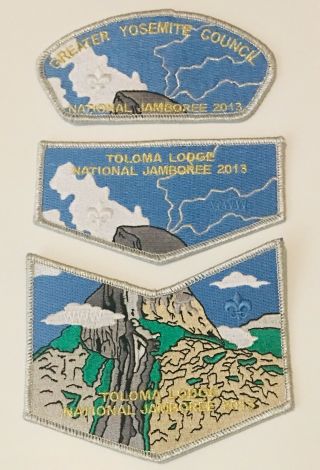 Boy Scouts Greater Yosemite Council National Jamboree 3 Patches