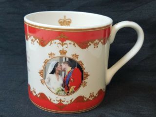 Royal Wedding Prince William Catherine Middleton Souvenir Cup Royal Heritage Eng