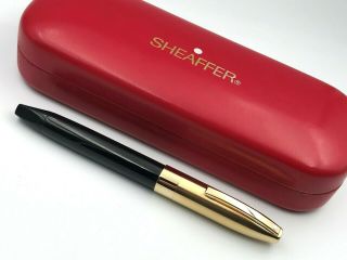 Nos 1995 Sheaffer 842 Legacy 1 Brushed Gold & Black Laque Fountain Pen 18k M Pfm