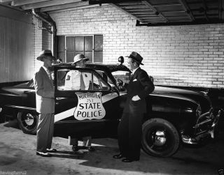 Michigan State Police Taking Ownership Of 1949 Ford 8 X 10 Photograph