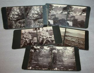 5 Antique Stereoview Photo Images,  Exeptional Quality,  Unknown Locations