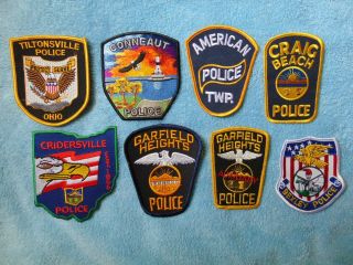 Ohio Police Patch 8 Patches