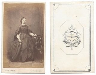 Cdv Photograph Victorian Lady Carte De Visite By Ayton Of Londonderry