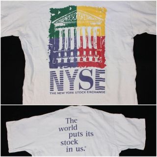 Vtg Nyse York Stock Exchange The World Puts Its Stock In Us Market Shirt