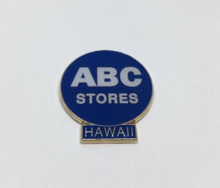 Vintage Abc Stores Hawaii Lapel Pin
