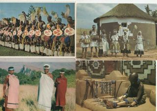 33 Postcards: Ethnic People Of South Africa