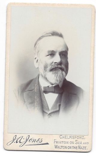 Cdv Photo Victorian Gentleman Carte De Visite By Jones Of Walton On The Naze