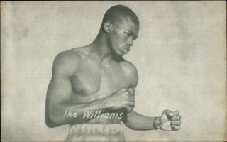 Black Americana Boxer Boxing Exhibit Card Ike Williams