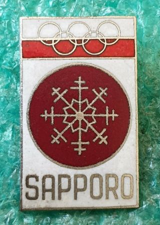 Polish Olympics Committee Olympics Sapporo 1972 Old Pin Badges