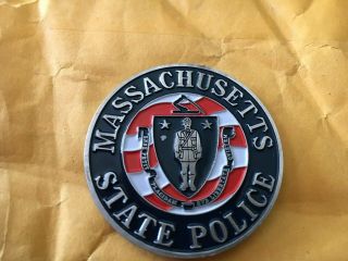 Massachusetts State Police Challenge Coin Sharp Looking