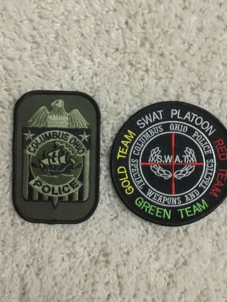 Columbus Ohio Police Swat Patch Set