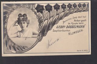 Netherlands - Nijmegen Advertising Postcard For Gebrs Dobbelmann Soap Makers