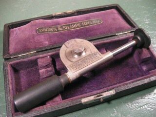 Old Vintage Machining Tools Machinist Fine Brown & Sharpe Speed Indicator