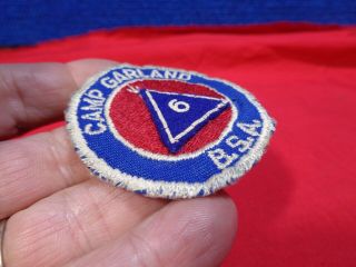 Vintage BSA Boy Scout Camp Patch Oklahoma CAMP GARLAND 2