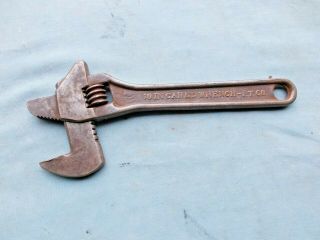10 In.  Carll Wrench - Crescent & Pipe Wrench Combo.  - Pat.  May 6 - 13 - P.  T.  Co.