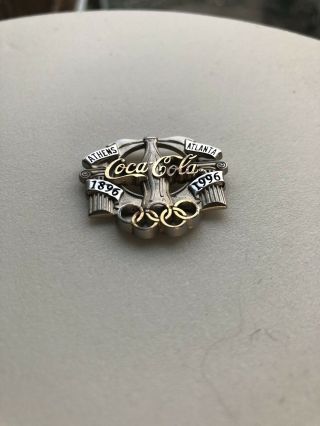 Coca Cola 1996 100 Year Atlanta Olympics Sterling Pin