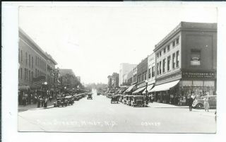 Minot Nd North Dakota Rppc Postcard Main Street Woolworth Store Posted 1936