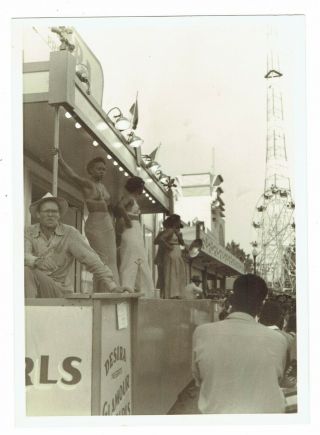 C 1952 Photograph African - American Exotic Dancers State Fair Of Texas