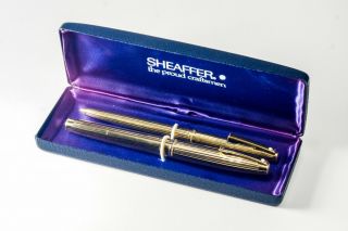 Sheaffer Imperial 797 Fountain and Ballpoint pen set - Goldplated - NOS 2