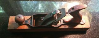 Antique Stanley Bailey No 26 Transitional Wood Plane 15 " Wooden Sole 1892