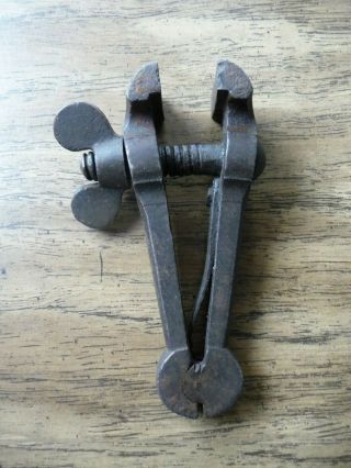 Vintage Small Hand Held Vise Jeweler Gunsmith 6 " Long